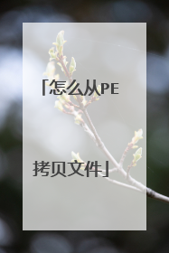 怎么从PE拷贝文件