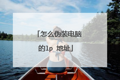 怎么伪装电脑的lp 地址