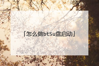 怎么做bt5u盘启动