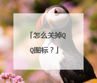 怎么关掉QQ图标?