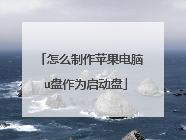 怎么制作苹果电脑u盘作为启动盘