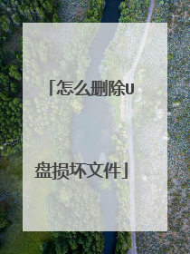 怎么删除U盘损坏文件