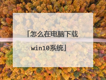 怎么在电脑下载win10系统