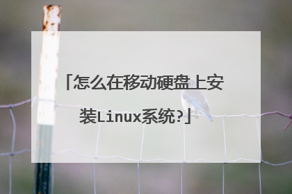怎么在移动硬盘上安装Linux系统?