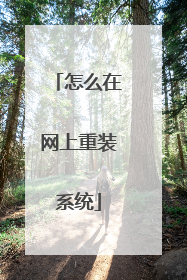 怎么在网上重装系统