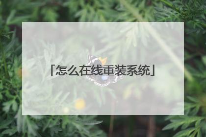 怎么在线重装系统