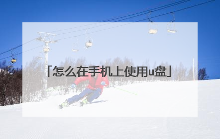 怎么在手机上使用u盘