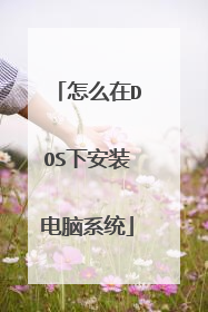 怎么在DOS下安装电脑系统