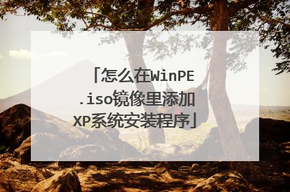 怎么在WinPE.iso镜像里添加XP系统安装程序