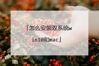 怎么安装双系统win10和mac