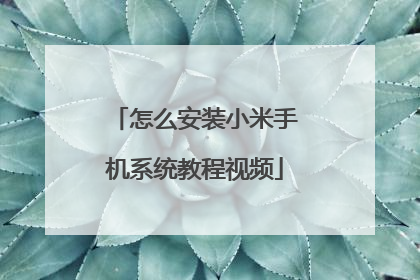 怎么安装小米手机系统教程视频