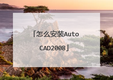 怎么安装Auto CAD2008