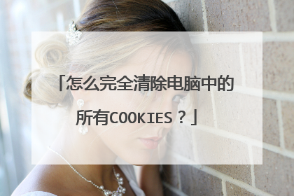 怎么完全清除电脑中的所有COOKIES?