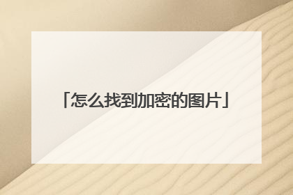 怎么找到加密的图片