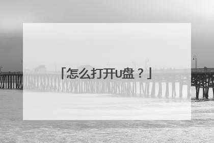 怎么打开U盘?