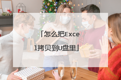 怎么把Excel拷贝到U盘里
