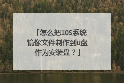 怎么把IOS系统镜像文件制作到U盘作为安装盘?