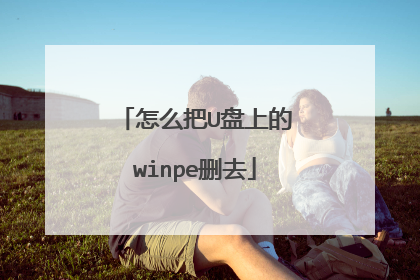 怎么把U盘上的winpe删去