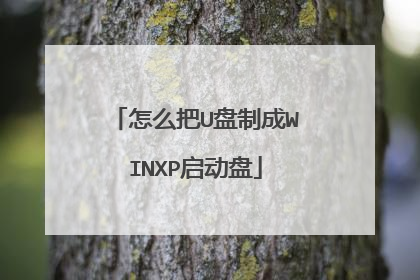 怎么把U盘制成WINXP启动盘
