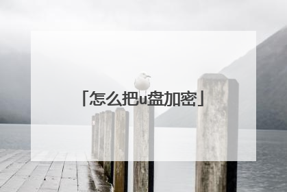 怎么把u盘加密