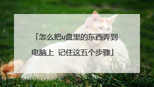 怎么把u盘里的东西弄到电脑上 记住这五个步骤