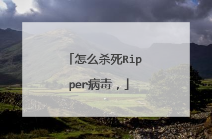 怎么杀死Ripper病毒,