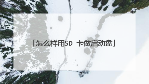 怎么样用SD 卡做启动盘