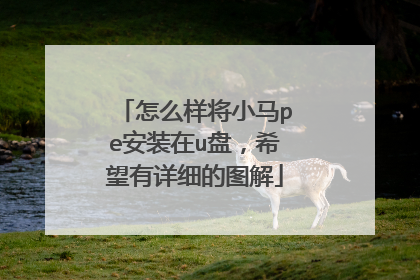 怎么样将小马pe安装在u盘,希望有详细的图解