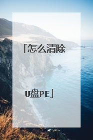 怎么清除U盘PE