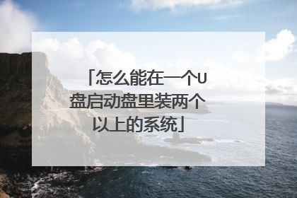怎么能在一个U盘启动盘里装两个以上的系统