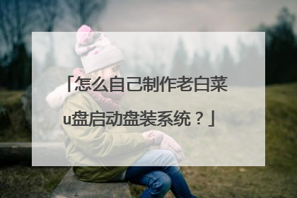 怎么自己制作老白菜u盘启动盘装系统?
