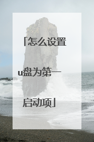 怎么设置u盘为第一启动项