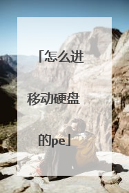 怎么进移动硬盘的pe