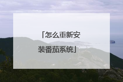 怎么重新安装番茄系统
