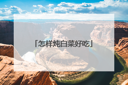 怎样炖白菜好吃