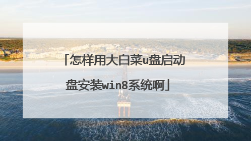怎样用大白菜u盘启动盘安装win8系统啊