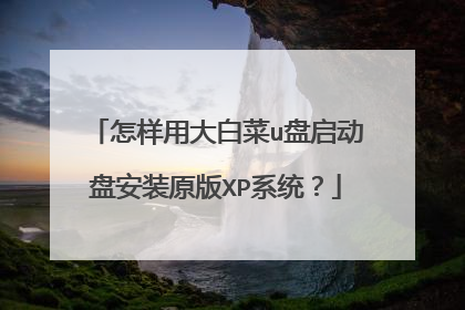 怎样用大白菜u盘启动盘安装原版XP系统?