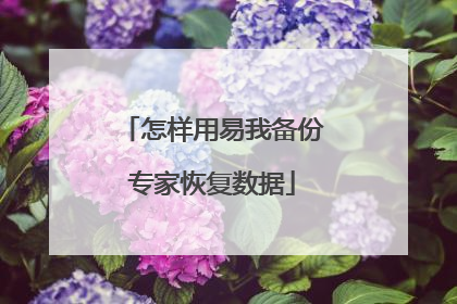 怎样用易我备份专家恢复数据