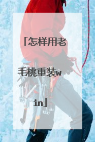 怎样用老毛桃重装win