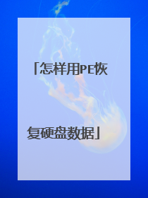 怎样用PE恢复硬盘数据