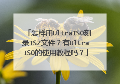 怎样用UltraISO刻录ISZ文件?有UltraISO的使用教程吗?