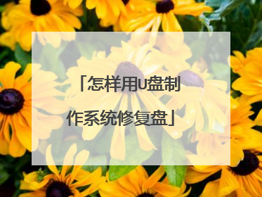 怎样用U盘制作系统修复盘