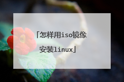 怎样用iso镜像安装linux
