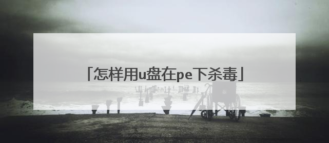 怎样用u盘在pe下杀毒