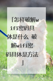 怎样破解wifi密码具体是什么 破解wifi密码具体是方法