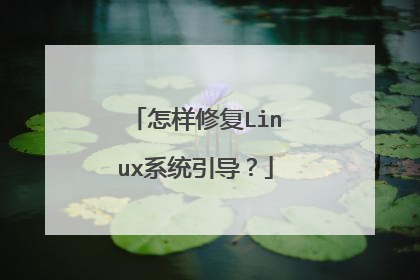 怎样修复Linux系统引导?