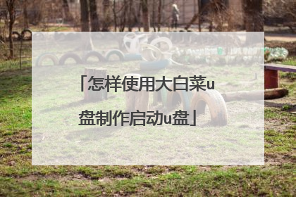 怎样使用大白菜u盘制作启动u盘