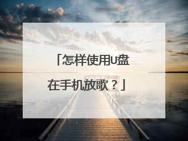 怎样使用U盘在手机放歌?