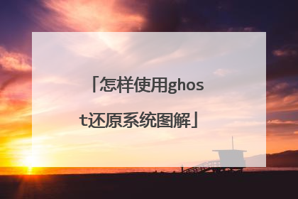 怎样使用ghost还原系统图解