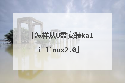 怎样从U盘安装kali linux2.0